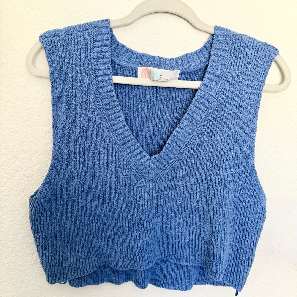 Free People Blue Knit skirt set - Picture 5 of 10